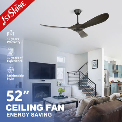 comprar Ventilador de teto de lâminas de madeira de 52 polegadas com controle remoto Melhora a estética de sua casa Fabricação em linha