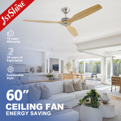 comprar Dc 6 Velocidades Ventilador de teto de madeira maciça Controle remoto Decoração interior Fabricação em linha