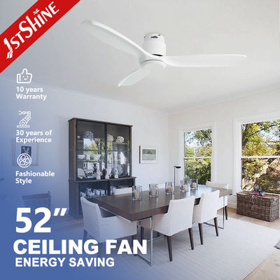 comprar Modern Design Flush Mount Ceiling Fan com lâminas de madeira pela 1stshine e App Control Fabricação em linha