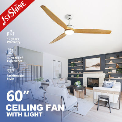 comprar 60 polegadas LED Ventilador de teto lâmina de madeira sólida Dimmable LED luz silenciosa DC motor Fabricação em linha