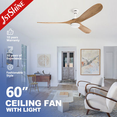 comprar 1stshine Ventilador de teto de lâminas de madeira com luz e temperatura de cor de 3000k/4000k/6000k Fabricação em linha