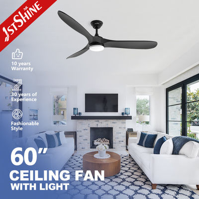 comprar Ventilador de teto LED com luz 1stshine Interior Preto Madeira Sólida DC Motor silencioso Remote Fabricação em linha
