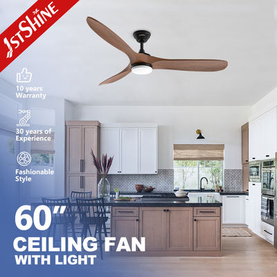 comprar Função de ar de resfriamento 60 polegadas DC de cobre motor de madeira sólida ventilador de teto com luz Fabricação em linha