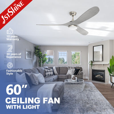 comprar Grande fluxo de ar Ventilador de céu LED moderno com motor DC silencioso 3 lâminas de madeira Fabricação em linha