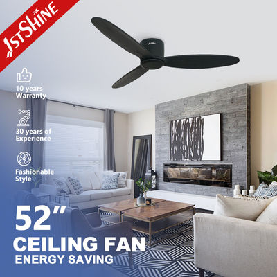 comprar 52'' Motor sem ruído Ventilador de teto LED com 3 lâminas de madeira Fabricação em linha