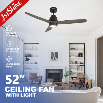 comprar 1stshine Ventilador de tecto interior de 52 polegadas com luz e controle remoto 3 lâminas sólidas Fabricação em linha