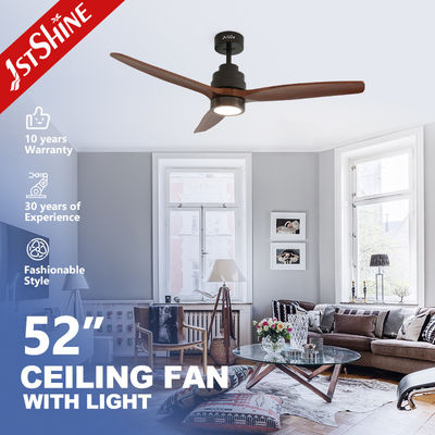 comprar Ventilador de tecto LED de madeira maciça ergonômico remoto com motor de corrente contínua apagável Fabricação em linha