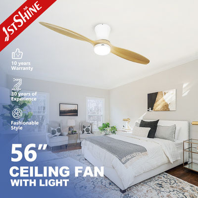 comprar Escola Sala de estar LED Ventilador de teto 52 polegadas Suporte Dimmer Sim 3 cores lâminas naturais Fabricação em linha