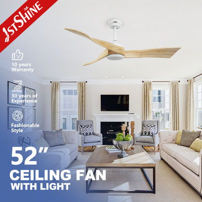 comprar Ventilador de teto de madeira maciça de alto volume de ar 52 polegadas motor de cobre puro decorativo Fabricação em linha