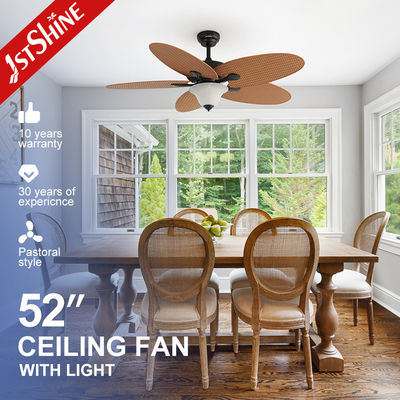 comprar Controle remoto 1stshine Lâmpada de ventilador de teto com 5 lâminas ABS Fancy Design e iluminação LED Fabricação em linha