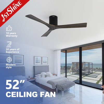 comprar Ventilador de tecto de lâmina de madeira de 52 polegadas com controle remoto de motor DC Alta velocidade Fabricação em linha