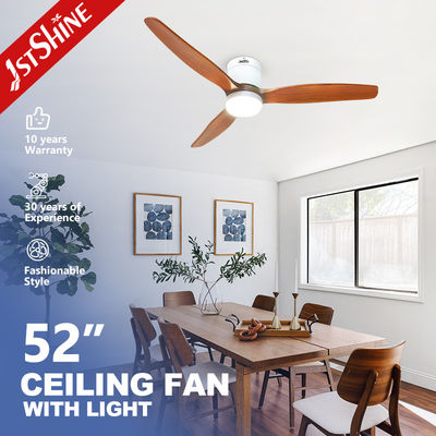 comprar Lâmina de madeira maciça de interior ventilador de teto de 52 polegadas com luz e controle remoto Fabricação em linha
