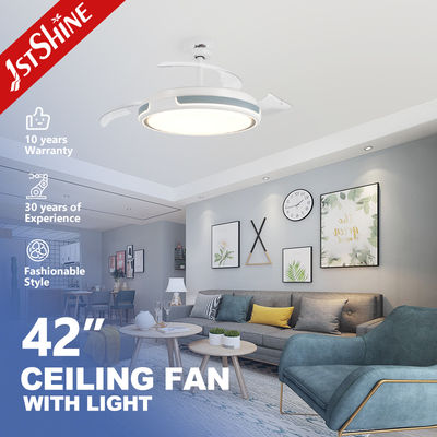 comprar Ventilador de teto LED de 42 polegadas com lâminas invisíveis e estilo de interruptor de controle remoto Fabricação em linha