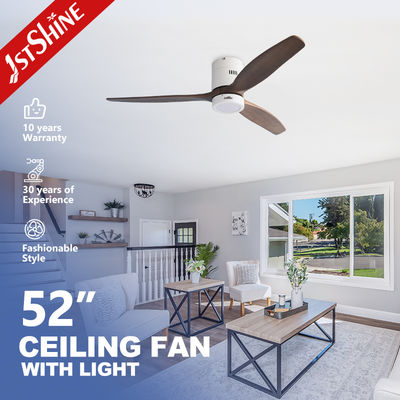 comprar 52 Inches Flush Mount LED Ceiling Fan With Light For Hotel Fabricação em linha
