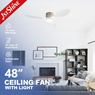 comprar 2 in 1 LED Ceiling Fan 48 Inch Plastic Blade Fan Light Silent Motor Ideal for Bedroom & Living Room Fabricação em linha