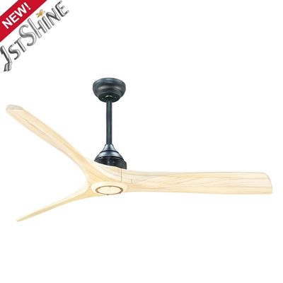 Bom preço Ventilador de teto de lâmina de madeira com controle remoto de classe A Eficiência energética e design moderno on-line