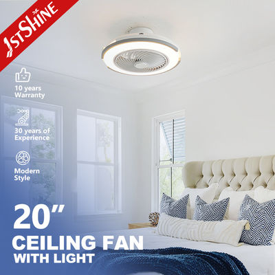 Bom preço 20 polegadas 220V de alto fluxo de ar ventilador de teto LED montado com luz no quarto on-line
