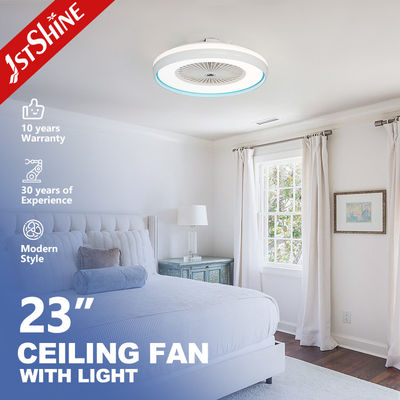 110-240V/50Hz-60Hz 23 polegadas 360 graus APP Control Ventilador de teto com luz e 5200lm