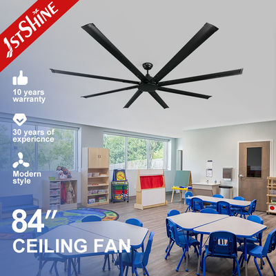 Ventilador de refrigeração de ar 84 polegadas Inverter sem escova de alumínio lâmina Ventilador de teto para ginásio