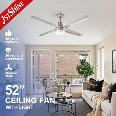 110V lâminas de ferro Dimmable ventilador de teto 52 polegadas com motor AC