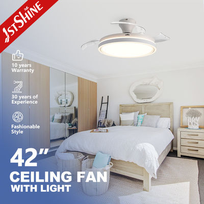 Ventilador de teto retrátil montado em chão com luz LED dimmable de 3 cores