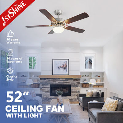 Bom preço MDF Blades Decorative Ceiling Light Fan Low Noise DC/AC Motor para sala de estar on-line