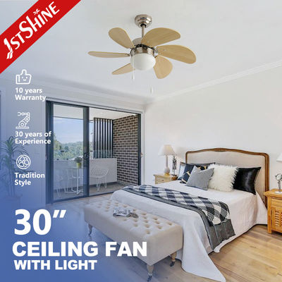 1stshine Ventilador de teto de baixa tensão Pervanesi Ventilador de teto com velocidade ajustável e cadeia de puxa