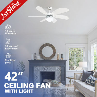 42 polegadas MDF reversível lâmina candelabro ventilador teto ventilador luz sem suporte dimmer