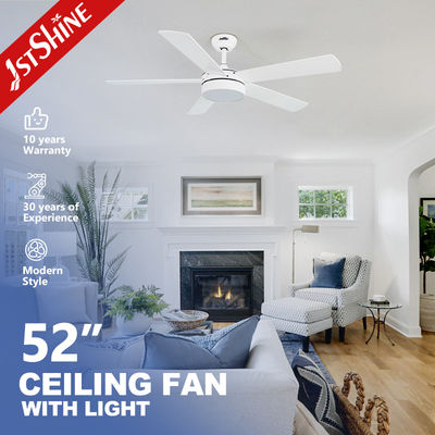 52 Smart Home da polegada WiFi-permitiram o fã de teto com o motor silencioso da C.C. das luzes