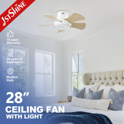 Bom preço Economia de energia 28 polegadas ventilador de teto LED para tetos baixos corpo de metal e design flush on-line