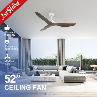 52 polegadas ABS castanho lâminas poupança de energia DC ventilador de teto com luz sem molde privado