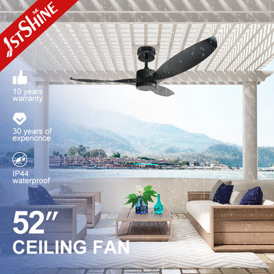 Ventilador de teto externo IP44 à prova d'água com lâminas ABS e controle inteligente