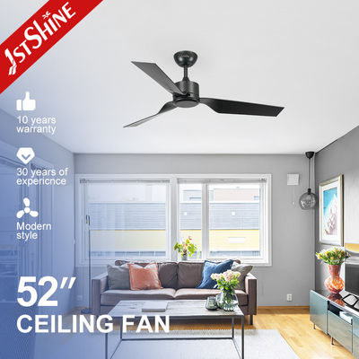 Casa ABS preto 5 velocidades ventilador de teto de baixo ruído com controle remoto