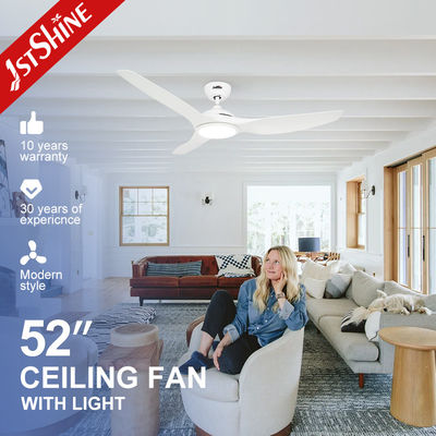 2- Home Office Popular Baixo Ruído Branco ABS Blade Ventilador de teto remoto com luz LED