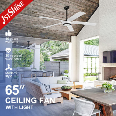 Bom preço Interruptor de controle remoto 65 polegadas ventilador de teto LED com 5 lâminas ABS e suporte dimmer on-line