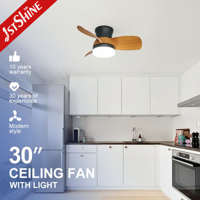Bom preço Decorativo silencioso DC Motor Flush Mount Pequeno tamanho Led Ventilador de teto com luz on-line
