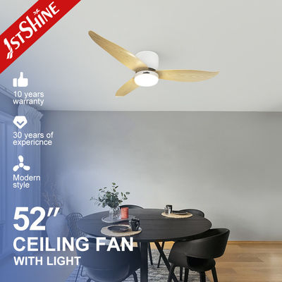 3 lâminas ABS LED ventilador de teto com perfil baixo e controle remoto 1stshine 5 velocidades