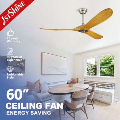 2024 Ventilador de teto de villa 1stshine Ventilador de luxo com 3 lâminas rotativas e função de arrefecimento de ar