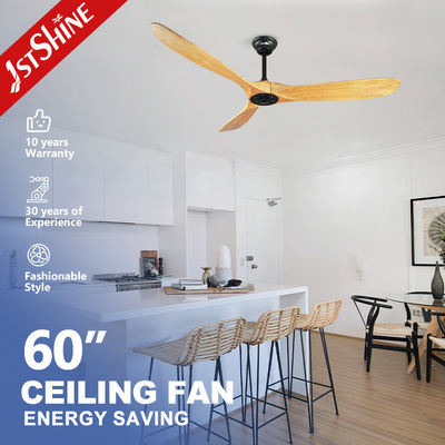 Bom preço Ventilador de teto elétrico de 60 polegadas Modern Dark Walnut 5 velocidade controle remoto 3 lâmina de madeira DC on-line