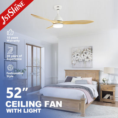 Bom preço Facil instalação ventilador de teto LED com 5 velocidades e lâminas de madeira design contemporâneo on-line