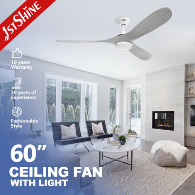 Bom preço 1stshine Ventilador decorativo de teto com luz LED e controle Wi-Fi inteligente 60 