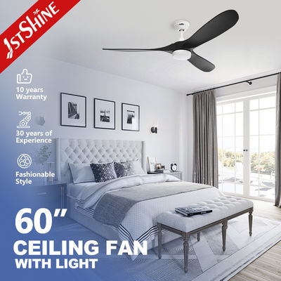 Bom preço 60 polegadas 3 lâminas Ventilador de teto de madeira com luz para quarto on-line