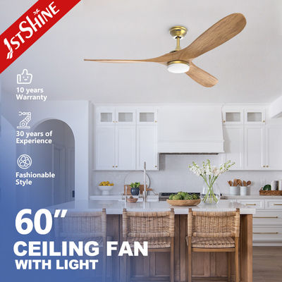 Fornecedor Ventilador de teto 220v Alta Velocidade Preto Moderno Bldc Motor Madeira Led Ventilador de teto Luz