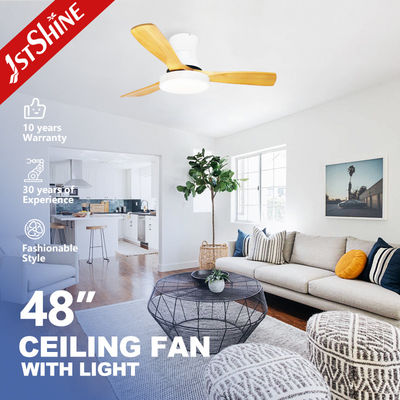 Ventilador de teto de 6 velocidades de 48 polegadas com luz e inversor DC remoto