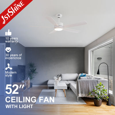 Bom preço Modern White Ceiling Fan With Light For Living Room ABS blade on-line