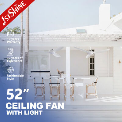 Bom preço Ventilador de teto de macarrão personalizável de 52 polegadas com controle inteligente e leve para teto baixo on-line