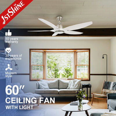 Bom preço Ventilador de teto LED de baixo consumo de energia de 60 polegadas certificado REACH com motor de CC e comando remoto on-line