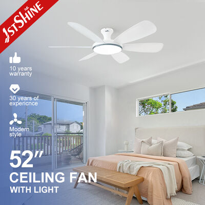 Bom preço Ventilador de tecto de corrente contínua de 52 polegadas com 6 lâminas ABS e luz LED de controle remoto On-line