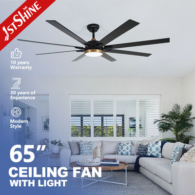 Bom preço Ventilador de Teto LED de 65 Polegadas com 8 Pás de MDF e Motor DC de Alta Eficiência Energética para Espaços de Vida Modernos On-line